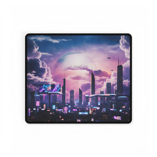 Sci-Fi Cityscape Mouse Pad