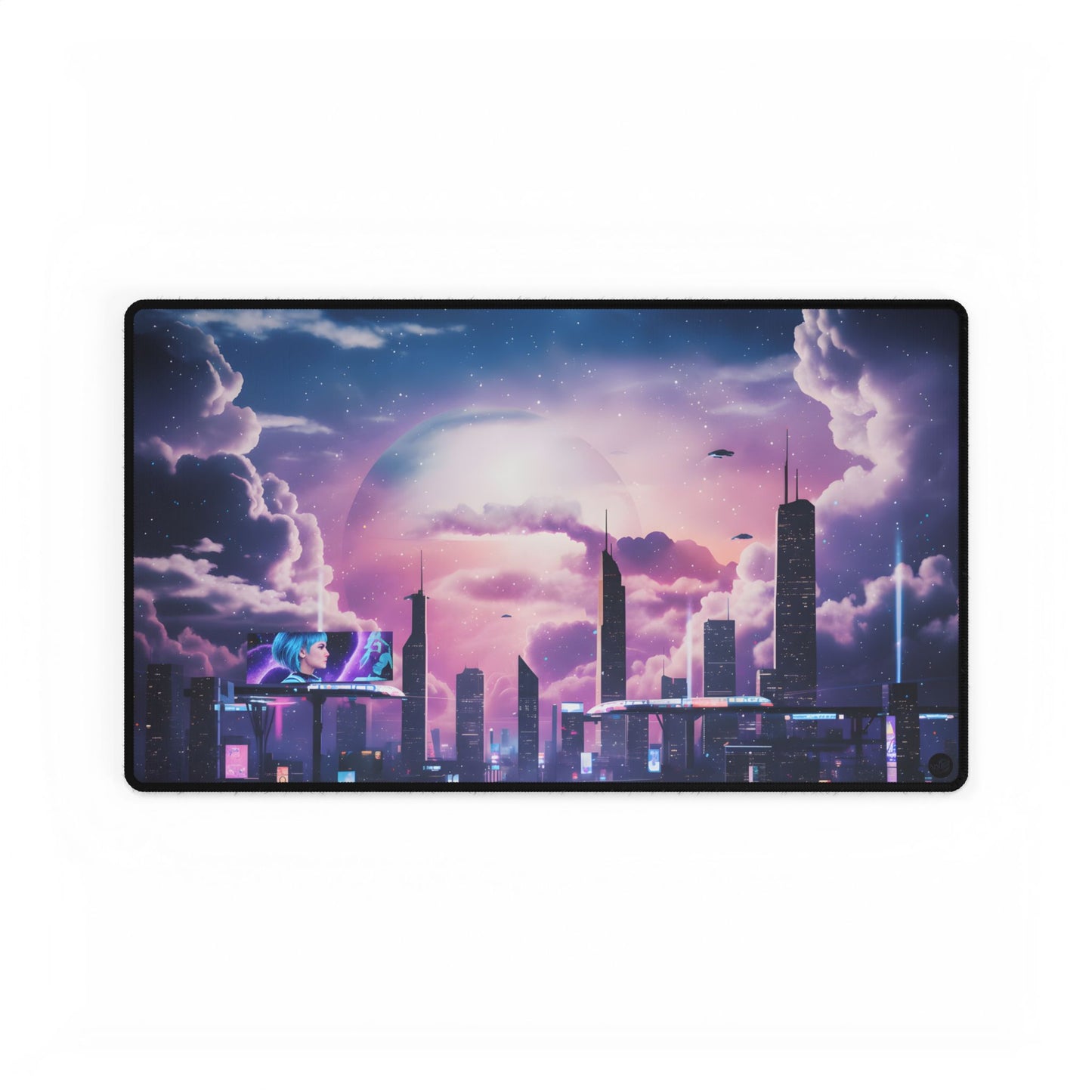 Sci-Fi Cityscape Mouse Pad