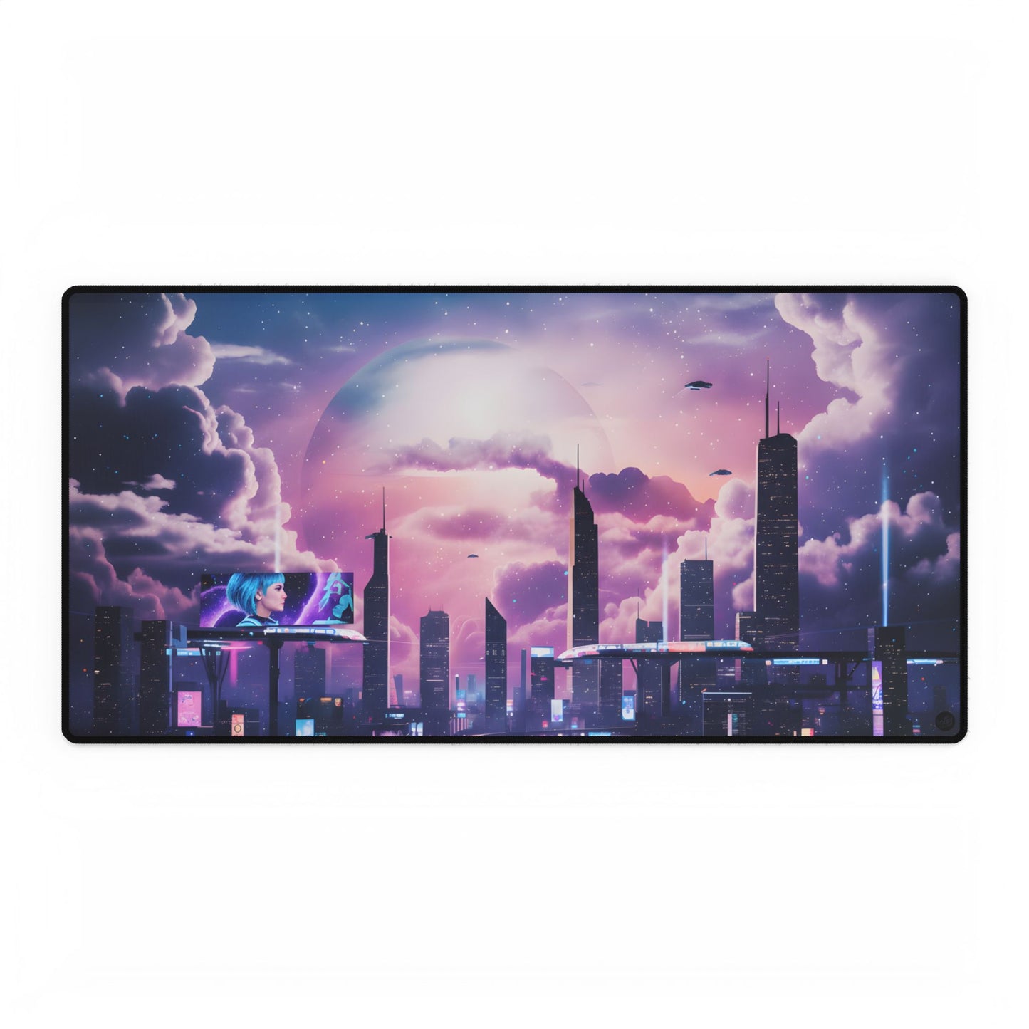 Sci-Fi Cityscape Mouse Pad